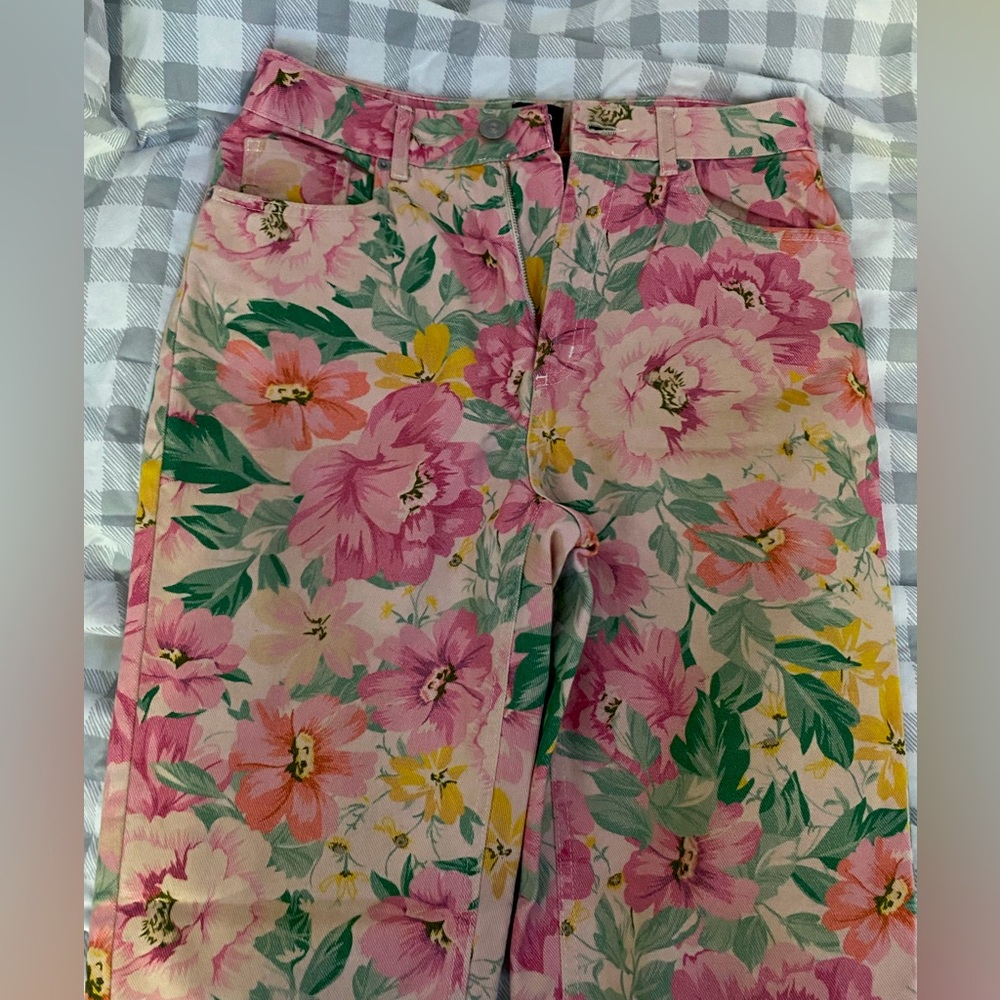 Floral Mom Jeans